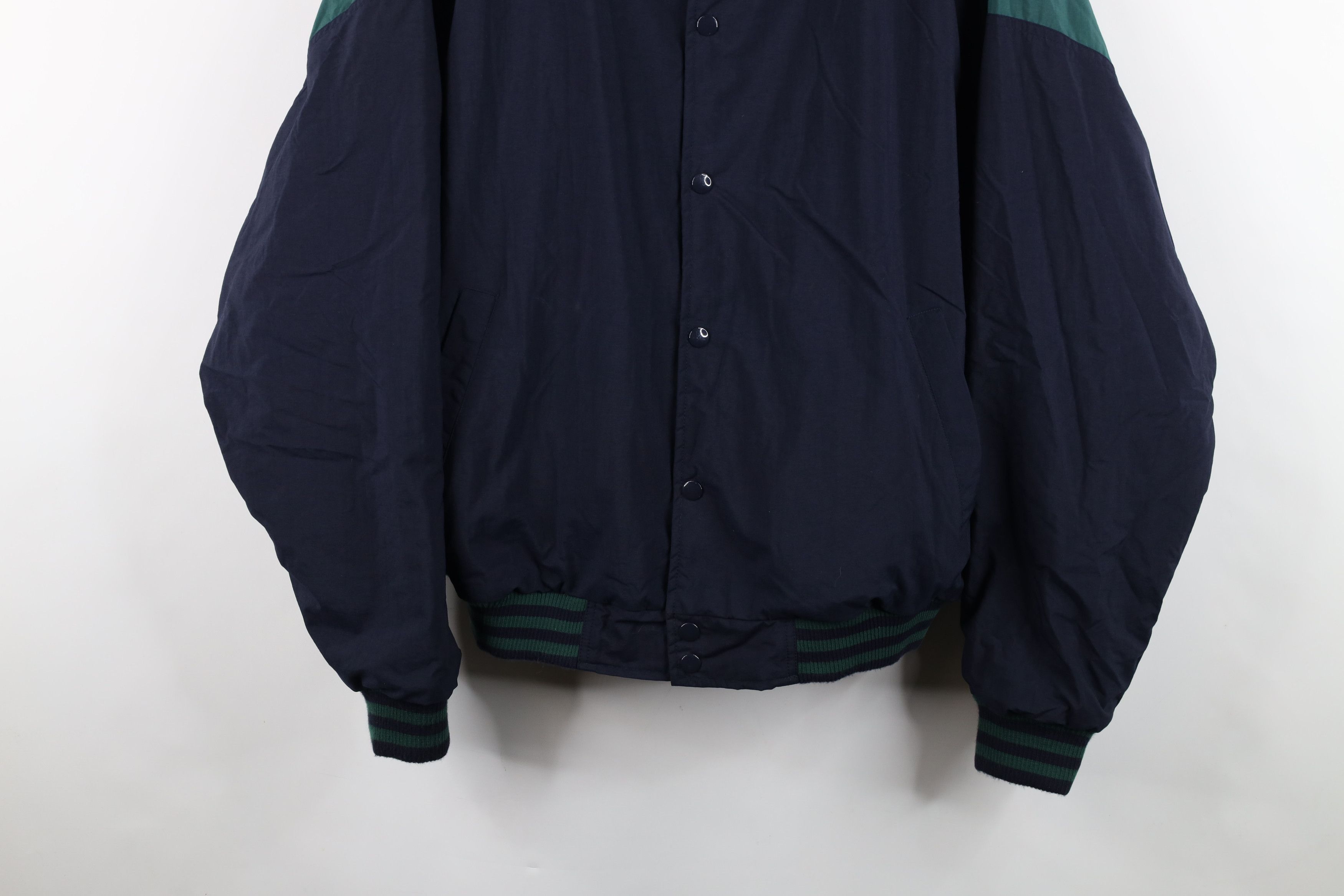 Vintage Vintage 90s Streetwear Fleece Lined Varsity Bomber Jacket Size US L / EU 52-54 / 3 - 3 Thumbnail