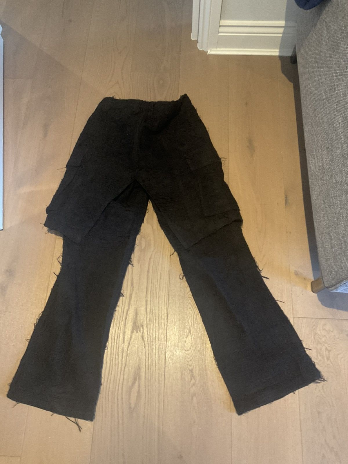 Troubled Waters Troubled waters double layered cargo pants v2 black Size US 30 / EU 46 - 2 Thumbnail