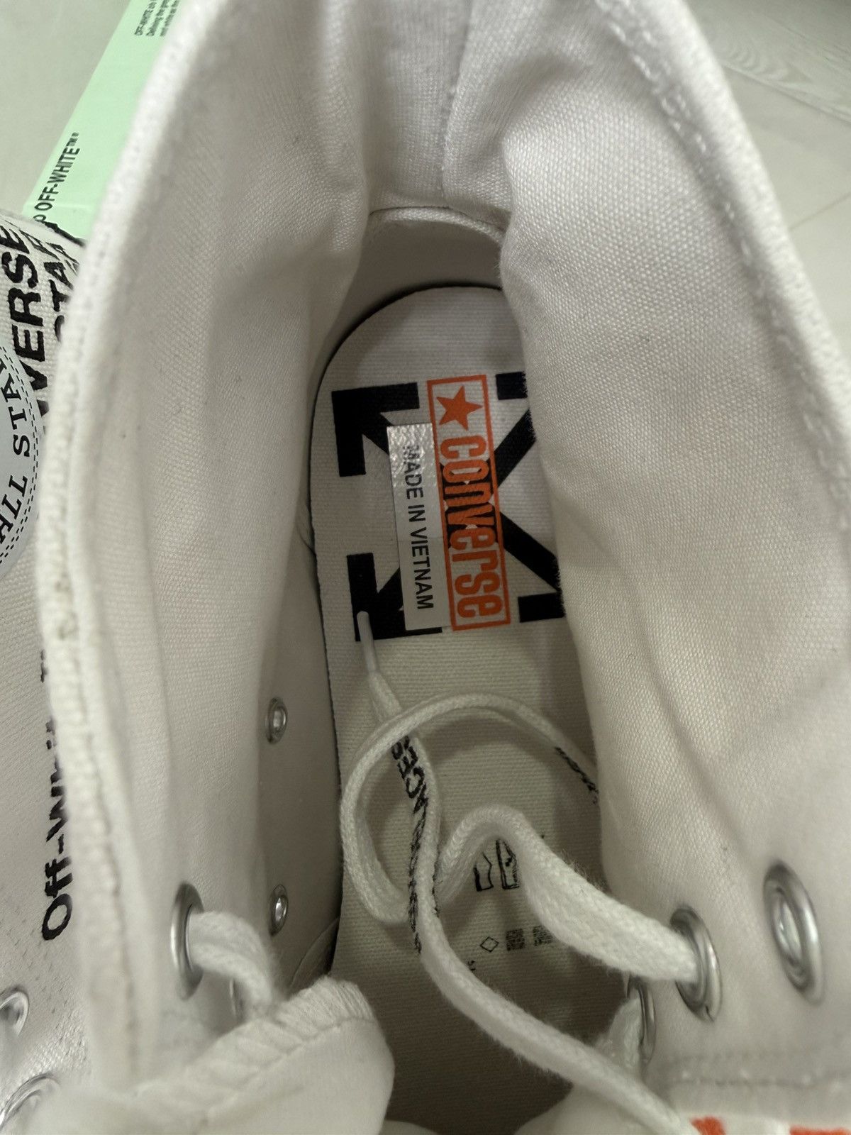 Converse × Off-White Converse Chuck Taylor All Star 70 Hi Off-White Size: US M 10 Size US 10 / EU 43 - 7 Thumbnail