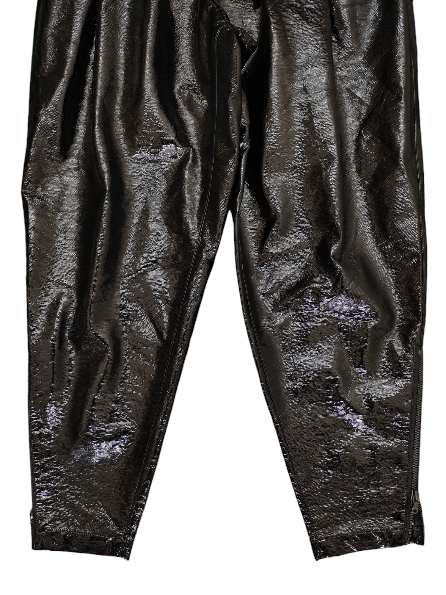 SHAREEF Shareef Japan Glossy Zipper Ankle Balloon Pants Size US 29 - 3 Thumbnail