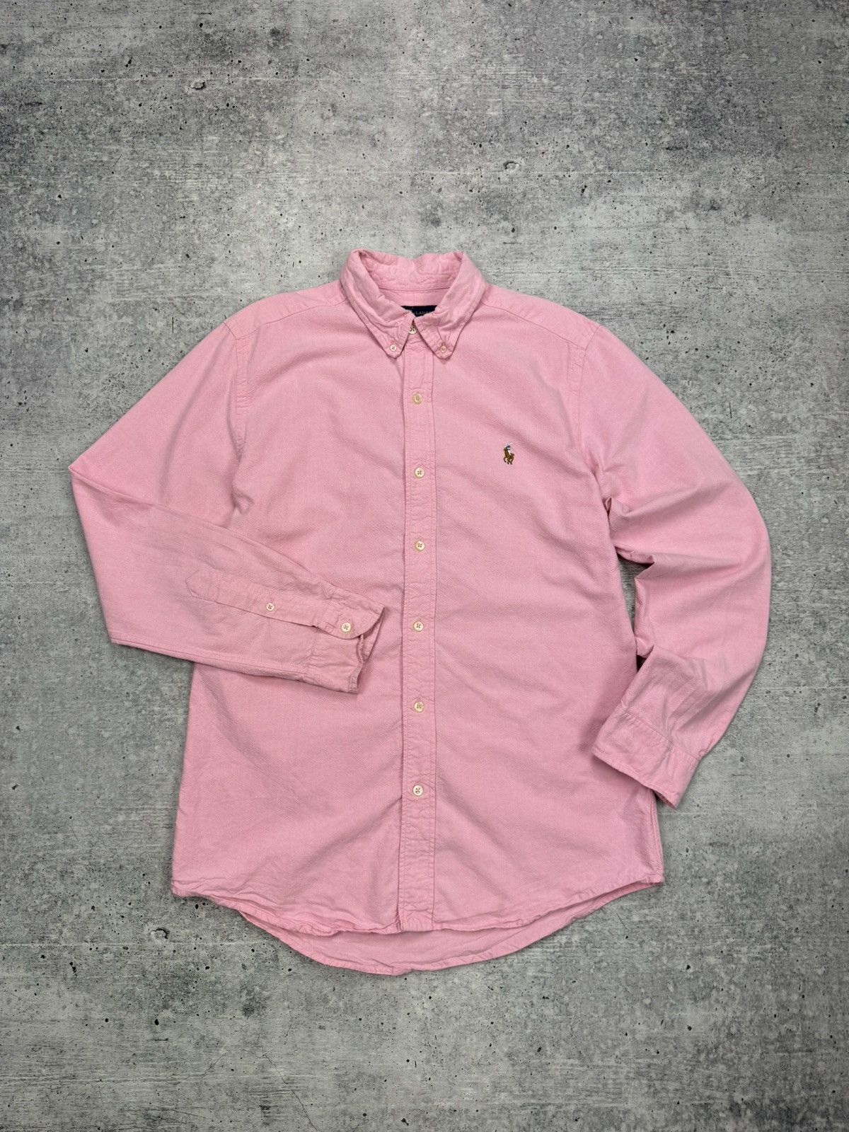 Polo Ralph Lauren × Vintage Vintage Polo Ralph Lauren Pink Casual Button Ups Dress Shirt Size US L / EU 52-54 / 3 - 1 Thumbnail
