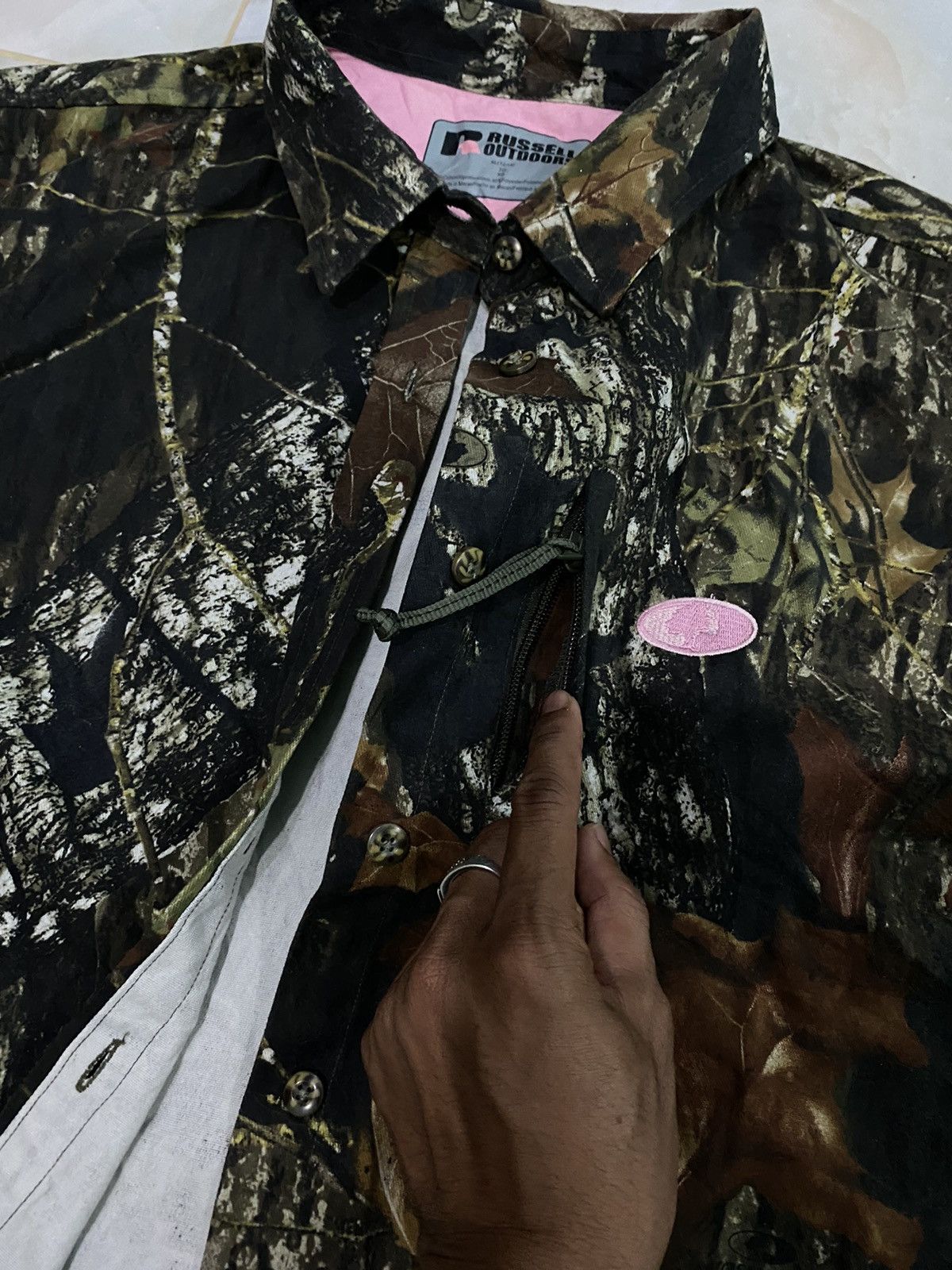 Mossy Oaks × Realtree × Russell Athletic VINTAGE Mossy Oaks X Russell Real tree Long sleeve camo Size XL / US 12-14 / IT 48-50 - 7 Thumbnail