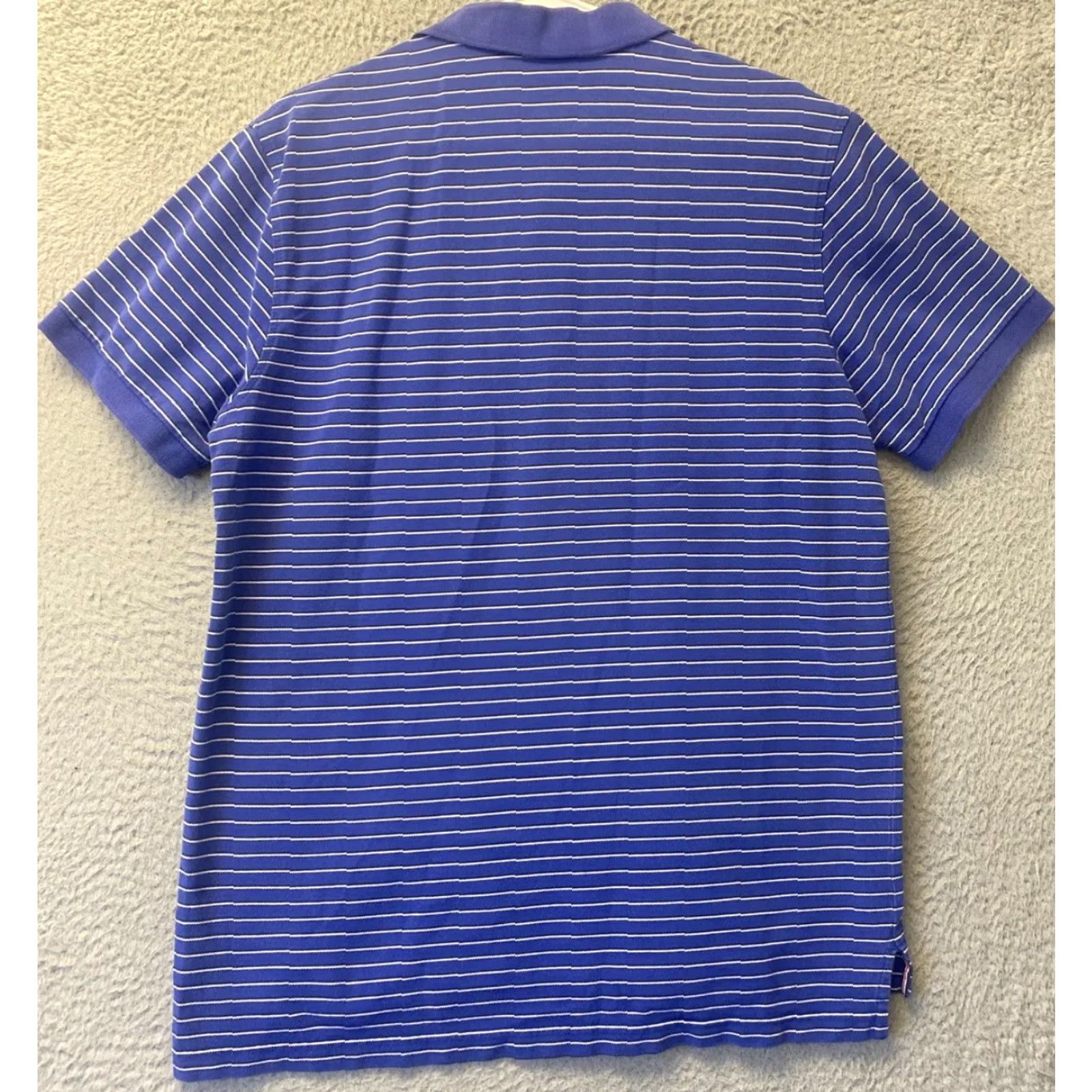 Izod IZOD Polo Shirt Mens Large Blue Stripe Short Sleeve/105-27 Size US L / EU 52-54 / 3 - 7 Thumbnail