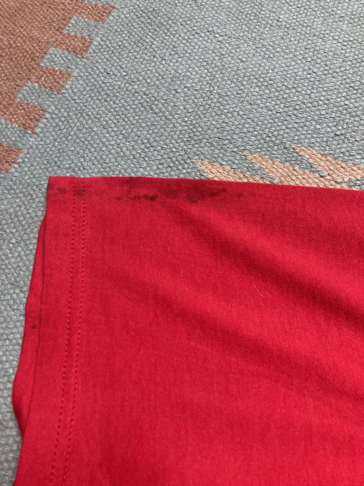 Fruit Of The Loom × Vintage Vtg pocket t shirt fruit of the loom soft crimson blank XL Size US XL / EU 56 / 4 - 3 Thumbnail