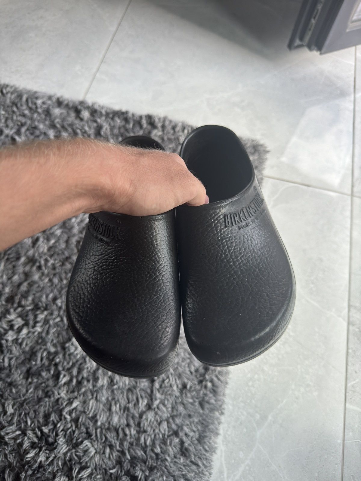 Birkenstock Birkenstock slippers vintage rare shoes black Size US 7 / IT 37 - 2 Thumbnail