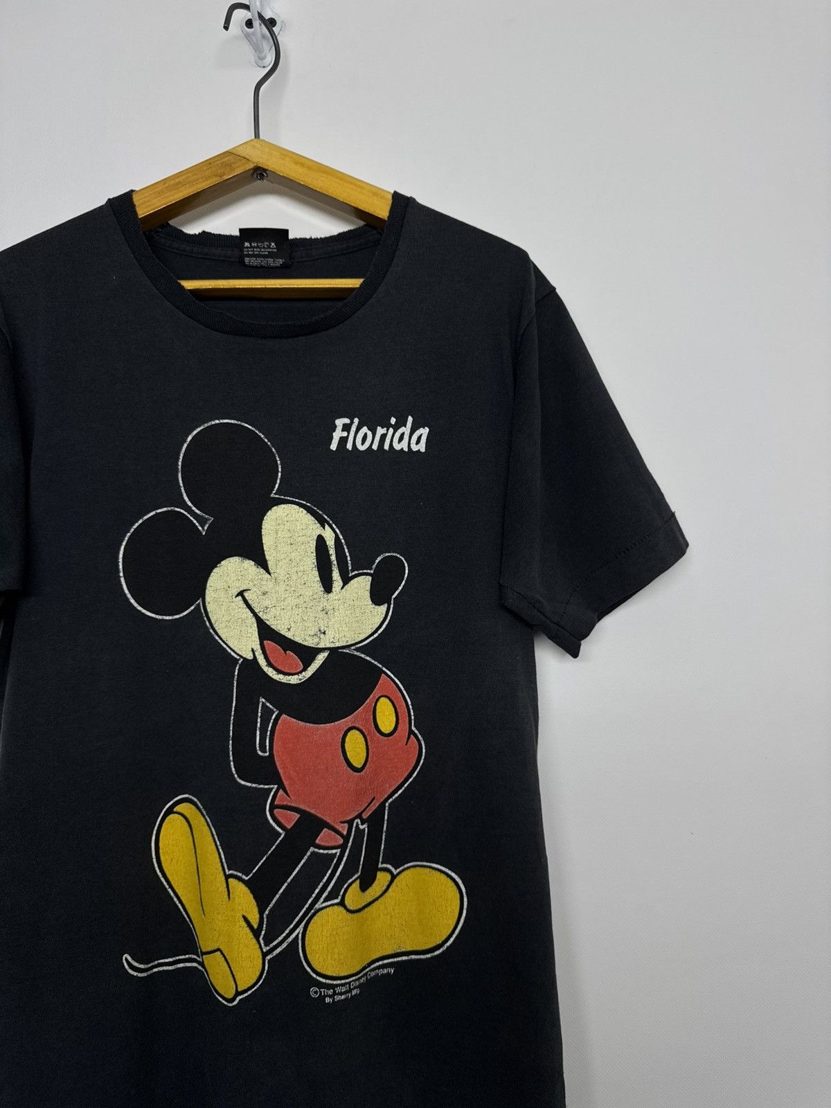 Vintage Vintage 90s T-Shirt Mickey Mouse Florida Rare Tee🐁 Size US S / EU 44-46 / 1 - 6 Thumbnail