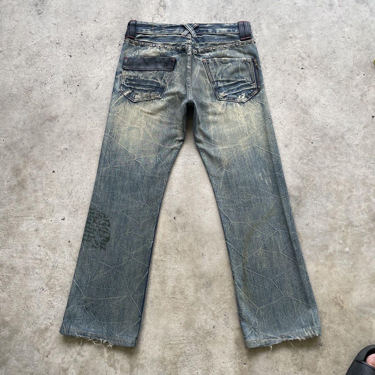 Japanese Brand Vintage Japanese Rusty Jeans Flare Denim Bootcut Pants W32 Size US 32 / EU 48 - 2 Thumbnail