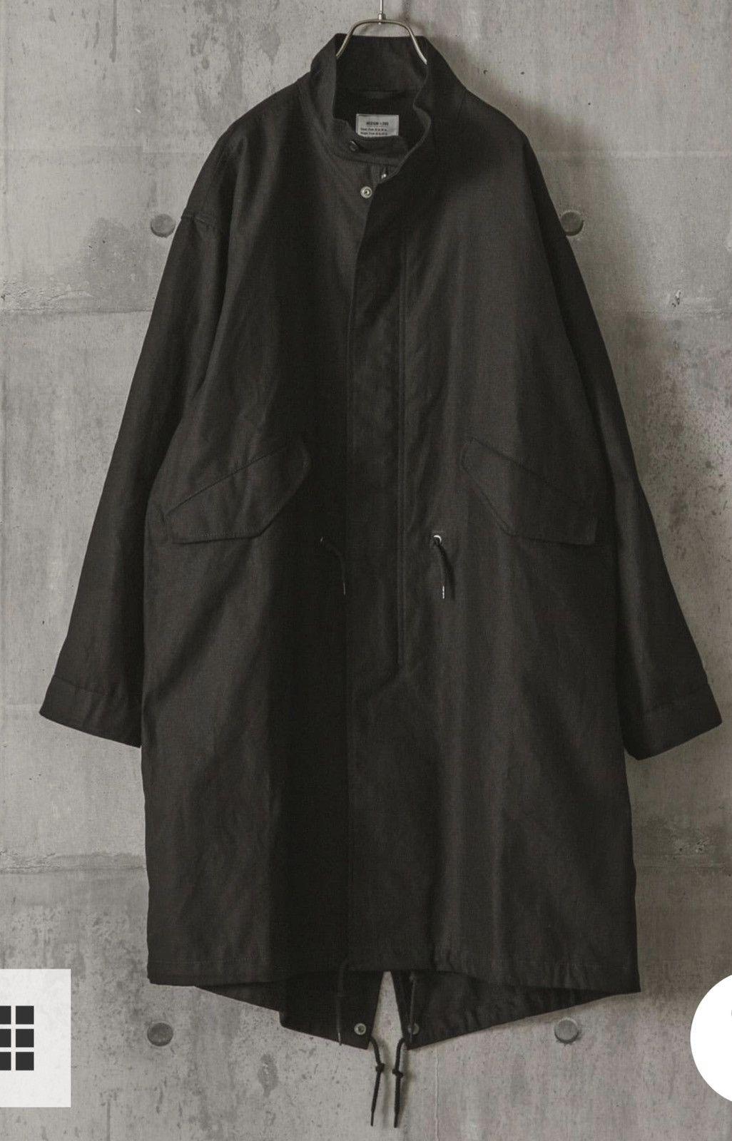 image of Urban Research Doors M51 M65 Fishtail Parka Black Visvim Japan, Men's (Size Medium)