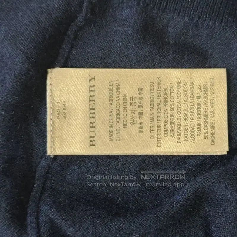 Burberry Burberry Navy Wool Women's Knit Sweater. Size M / US 6-8 / IT 42-44 - 4 Thumbnail