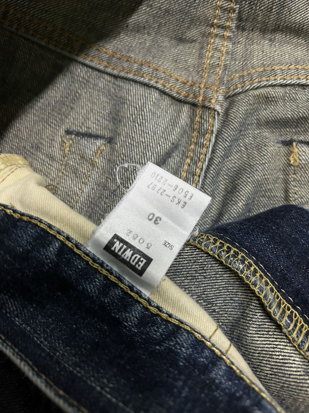 Kapital Edwin Selvedge Distressed Buckle Back Denim Made Japan Size US 32 / EU 48 - 20 Thumbnail