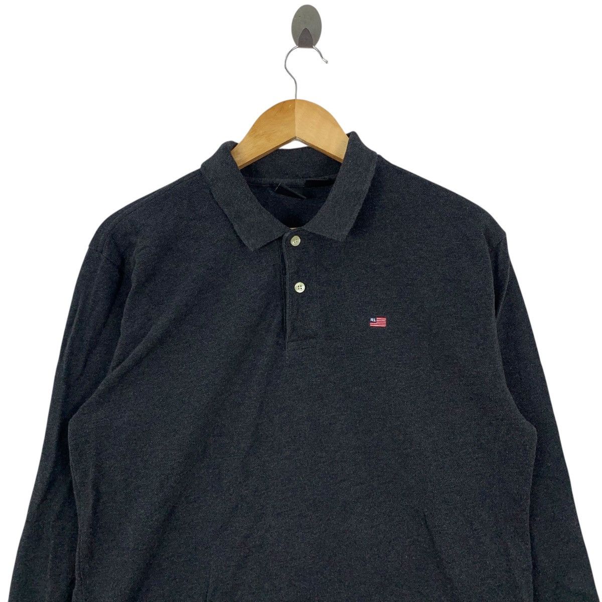 Polo Ralph Lauren POLO JEANS Ralph Lauren Usa Flag Embroidered Collor Tshirt Size US L / EU 52-54 / 3 - 2 Thumbnail