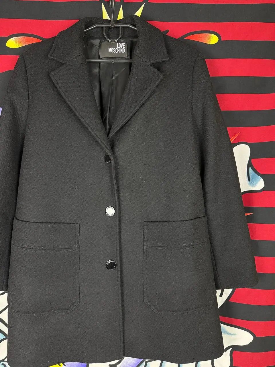 Love Moschino Love Moschino Luxury wool womens coat in black Size 42IT Size M / US 6-8 / IT 42-44 - 4 Thumbnail
