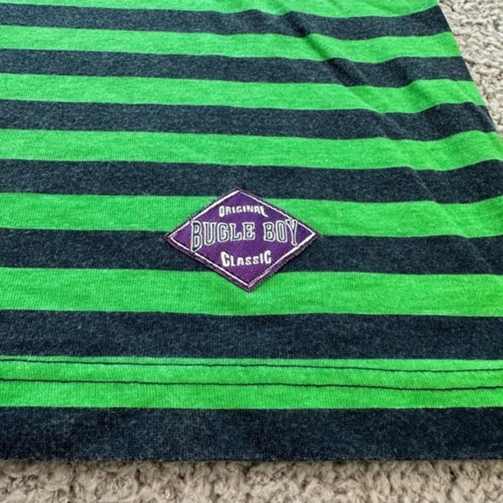 Bugle Boy Vintage Bugle Boy Striped Polo Shirt Mens M Green 90s Retro Size US M / EU 48-50 / 2 - 5 Thumbnail