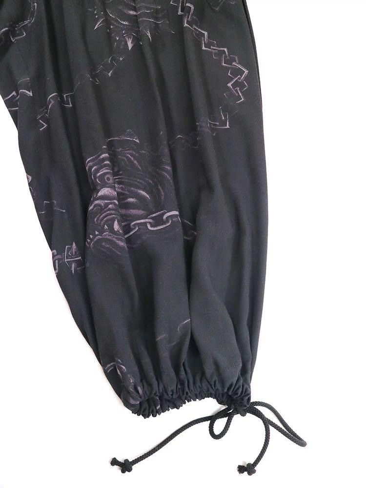 Yohji Yamamoto Yohji Yamamoto Black Scandal Celtic Chain Print Ballon Pants Size US 34 / EU 50 - 6 Thumbnail