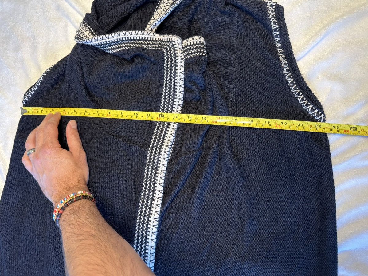 Vince Vince Long Open Cardigan Black White Stripe Cotton Size S Size S / US 4 / IT 40 - 4 Thumbnail