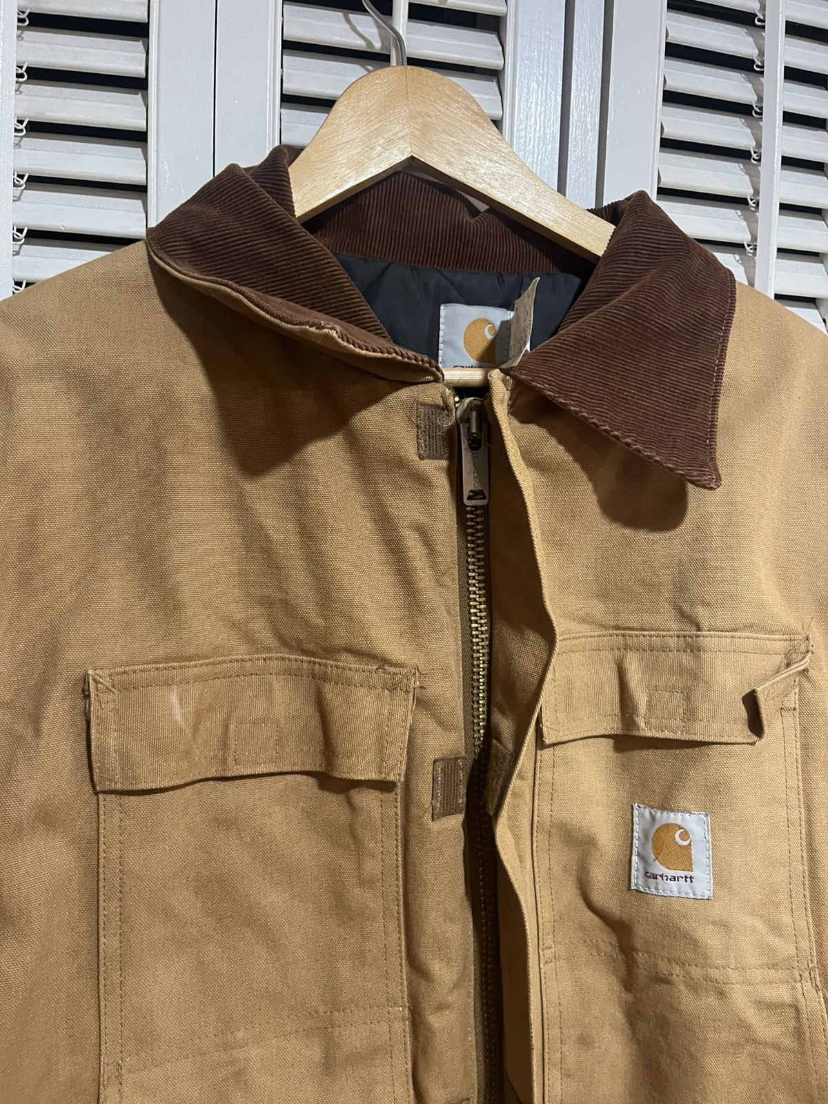 Carhartt 90s Brown Carhartt Arttic Jacket CQ186 / Union MADE Size US L / EU 52-54 / 3 - 6 Thumbnail