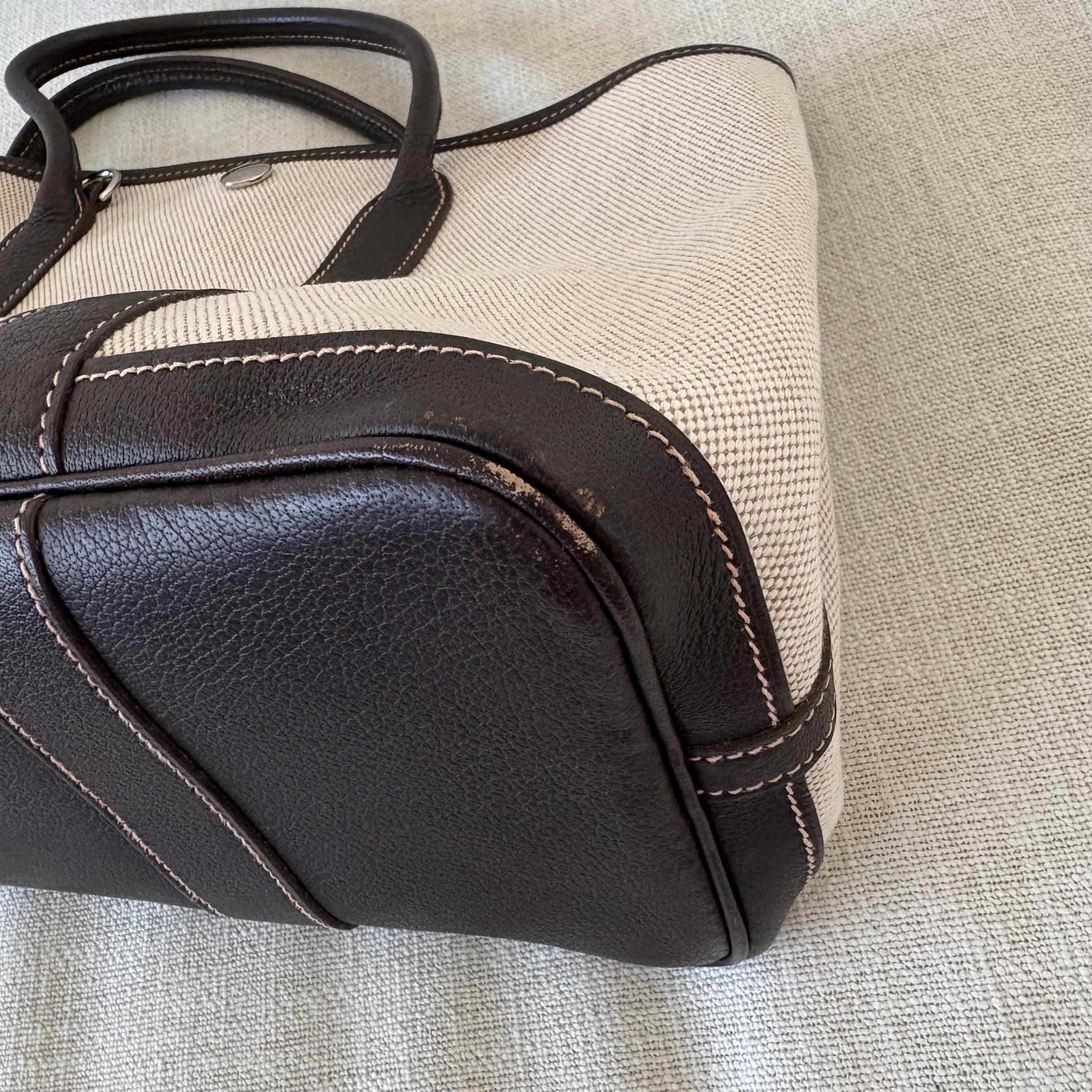 Hermes Hermès Garden Party TPM Marron Graines Toile H Buffle Size ONE SIZE - 7 Thumbnail