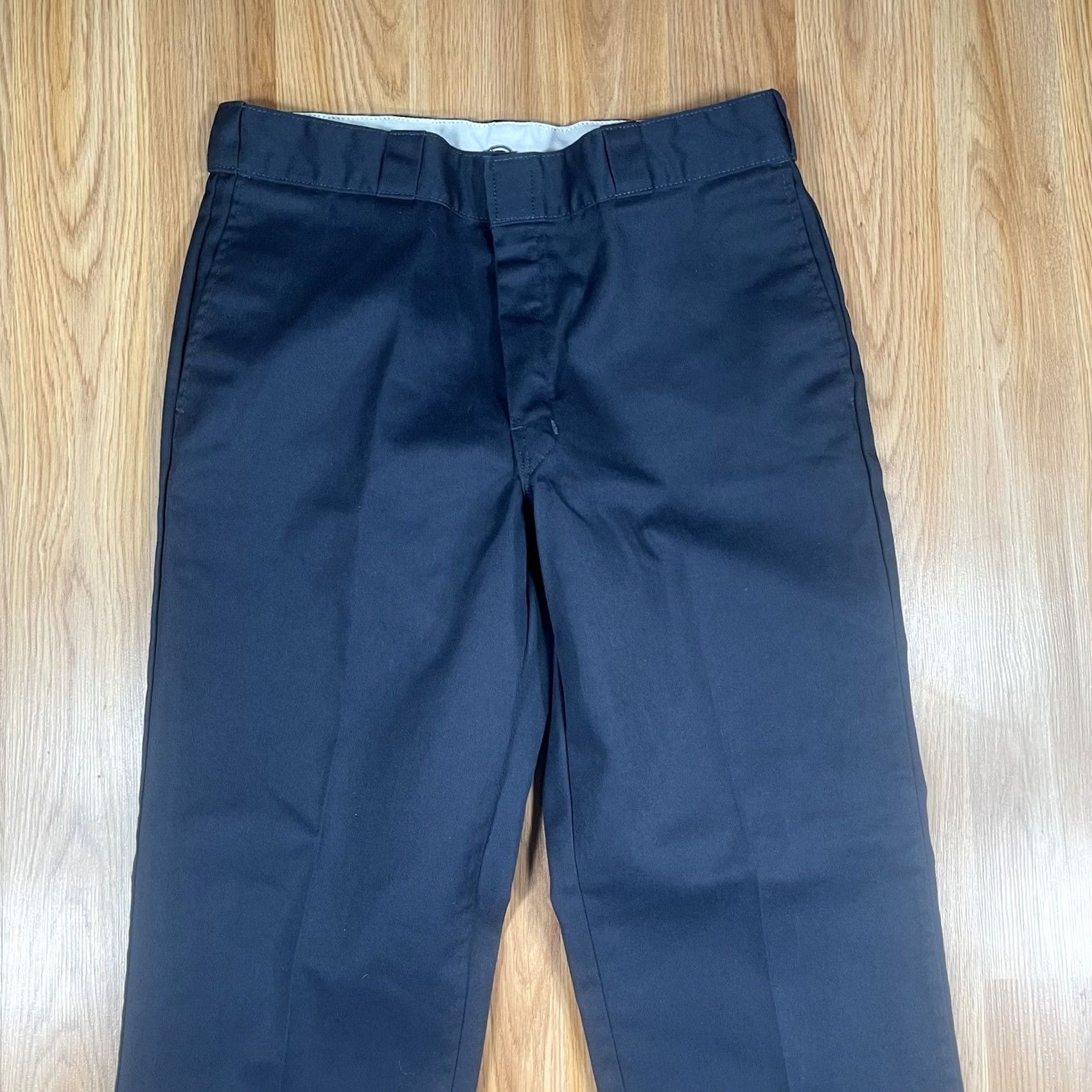 Dickies Dickies Pants Mens 874 Original Fit Flat Front Chino Slacks Blue 36WX30L Workwear Size US 36 / EU 52 - 2 Thumbnail