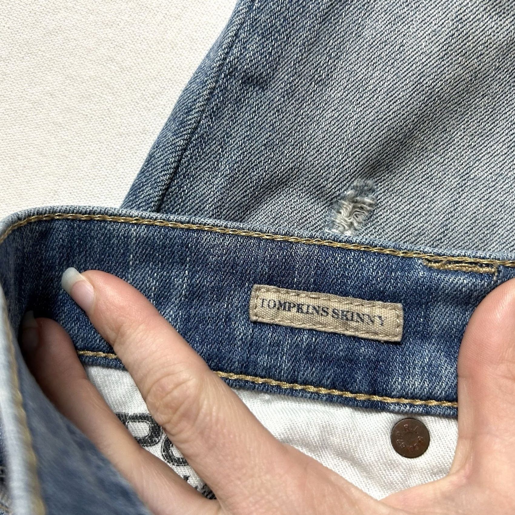 Polo Ralph Lauren Polo Ralph Lauren Jeans Womens 26 Blue Denim Low Rise Skinny 90s Hipster Preppy Vintage: No Size 26" / US 2 / IT 38 - 5 Thumbnail