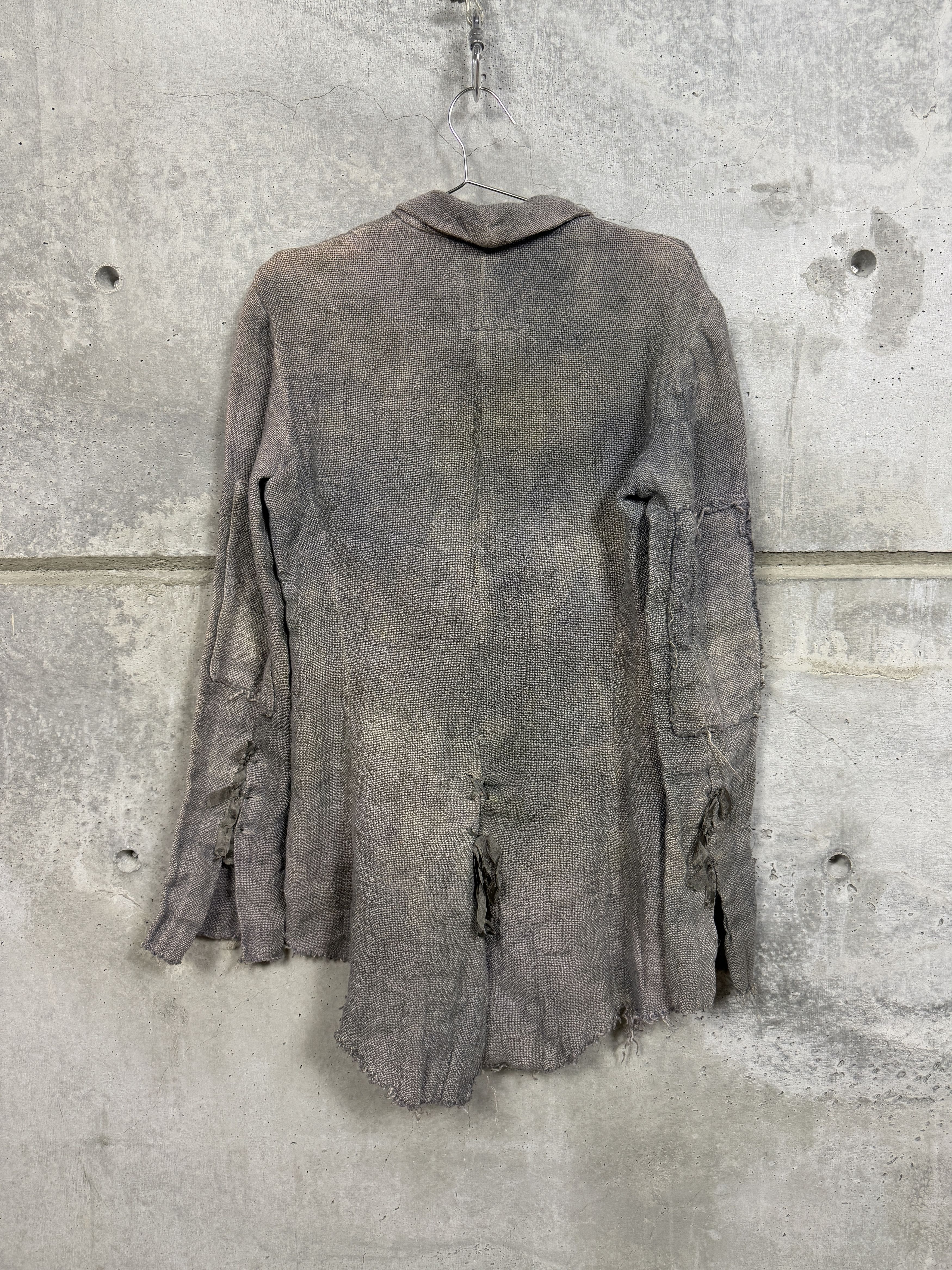 Greg Lauren Greg Lauren Modern Mozart Shawl Collar Burlap Linen Jacket Size US M / EU 48-50 / 2 - 2 Thumbnail