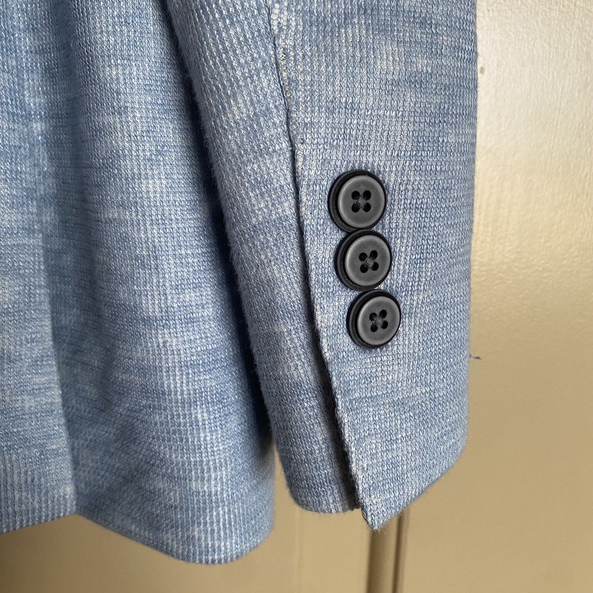 Other JW BELL Light Blue Knit Blazer Cotton Linen Lined 46R Size 46R - 7 Thumbnail