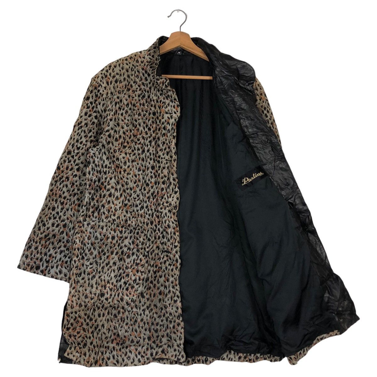 Japanese Brand 🔥Vintage Leather Jacket Long Partina Tokyo Leopord Design Size US M / EU 48-50 / 2 - 13 Thumbnail