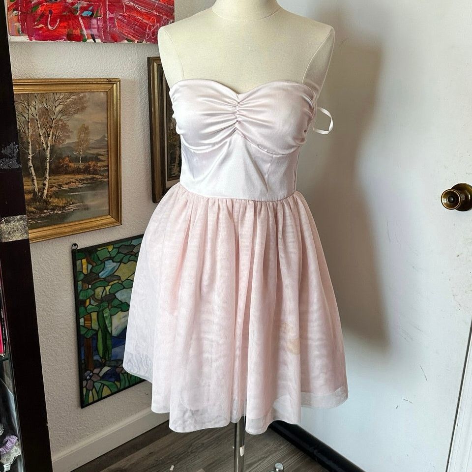 Other delias vintage pink princess sleeveless dress Size S / US 4 / IT 40 - 1 Thumbnail