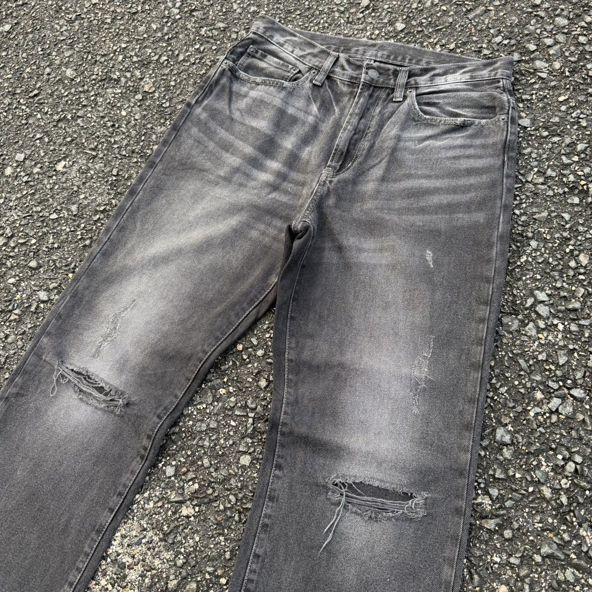 GU VINTAGE GU BLACK DENIM JEAN PANTS Size US 33 - 5 Thumbnail