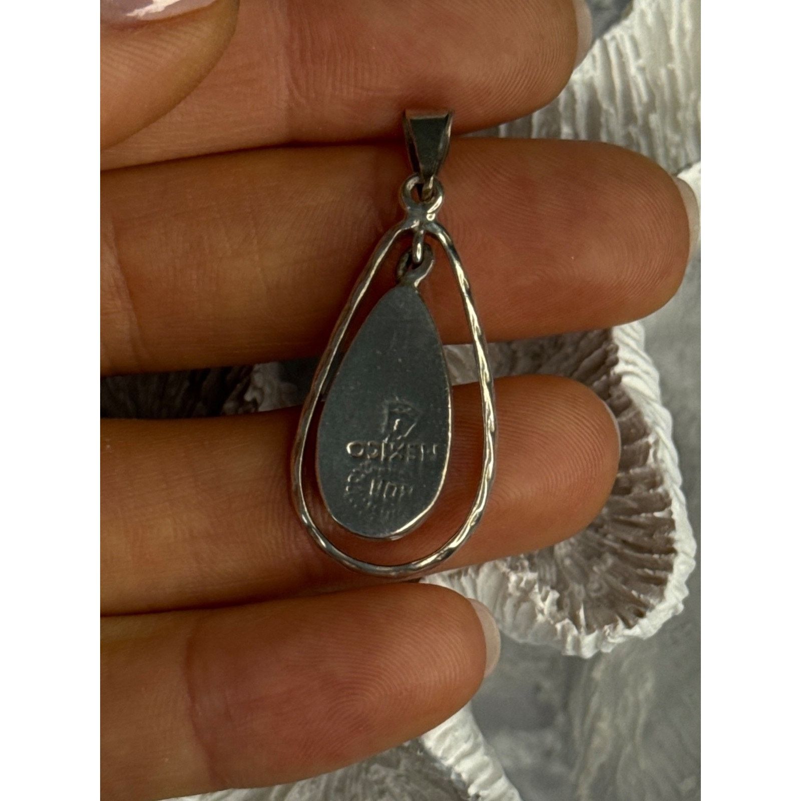 Jewelry VINTAGE 925 STERLING SILVER CARNELIAN PENDANT Size ONE SIZE - 3 Thumbnail