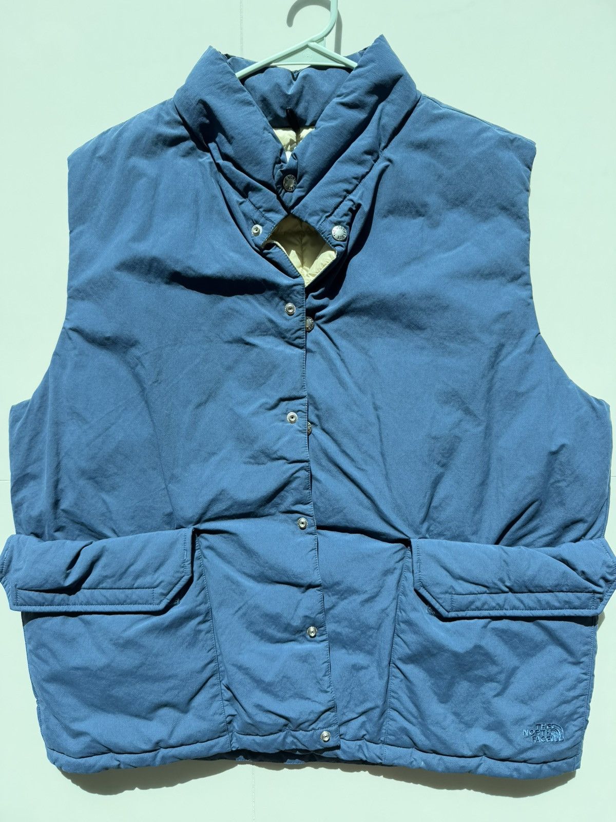 The North Face Vintage Down Blue Puffer Vest Size US XL / EU 56 / 4 - 2 Thumbnail