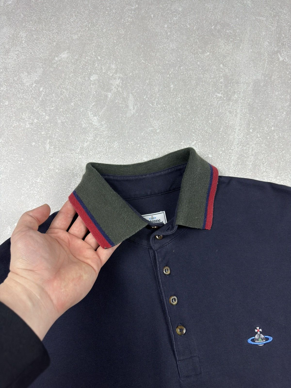 Vivienne Westwood Vivienne Westwood Polo Orb Logo Shirt Polos mens size XL Size US XL / EU 56 / 4 - 4 Thumbnail