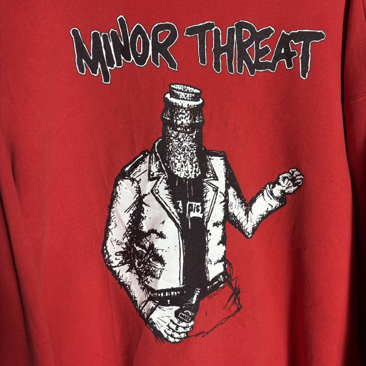 Band Tees Vintage 90s Minor Threat Hardcore Punk Hoodie / Band Tee Size US XL / EU 56 / 4 - 3 Thumbnail