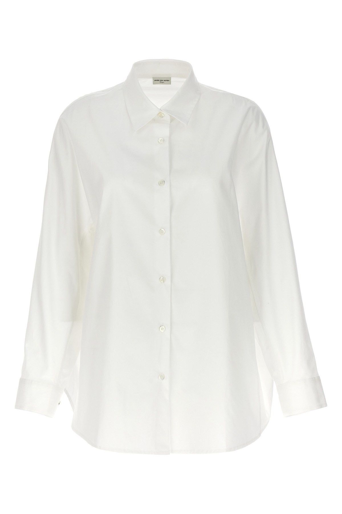 image of Dries Van Noten 'casio' Shirt in White, Women's (Size Large)