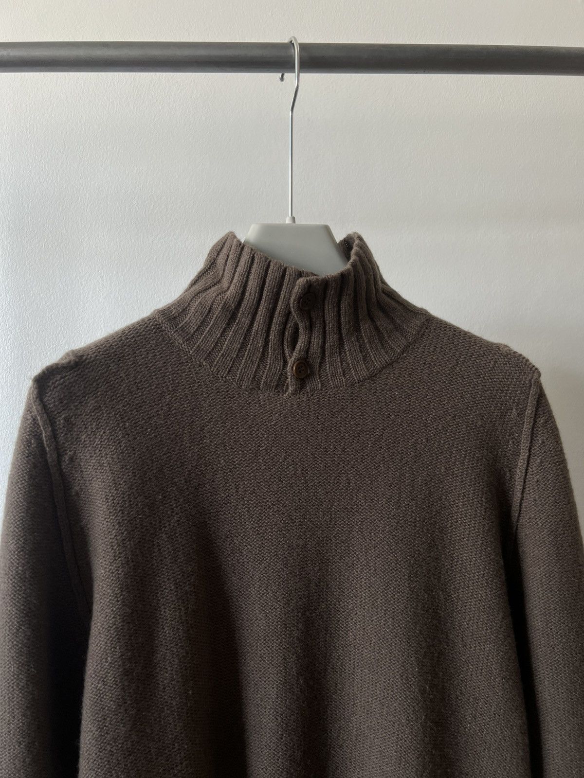 Yohji Yamamoto Vintage 90s Yohji Yamamoto A.A.R Knit Button Up Size US M / EU 48-50 / 2 - 3 Thumbnail