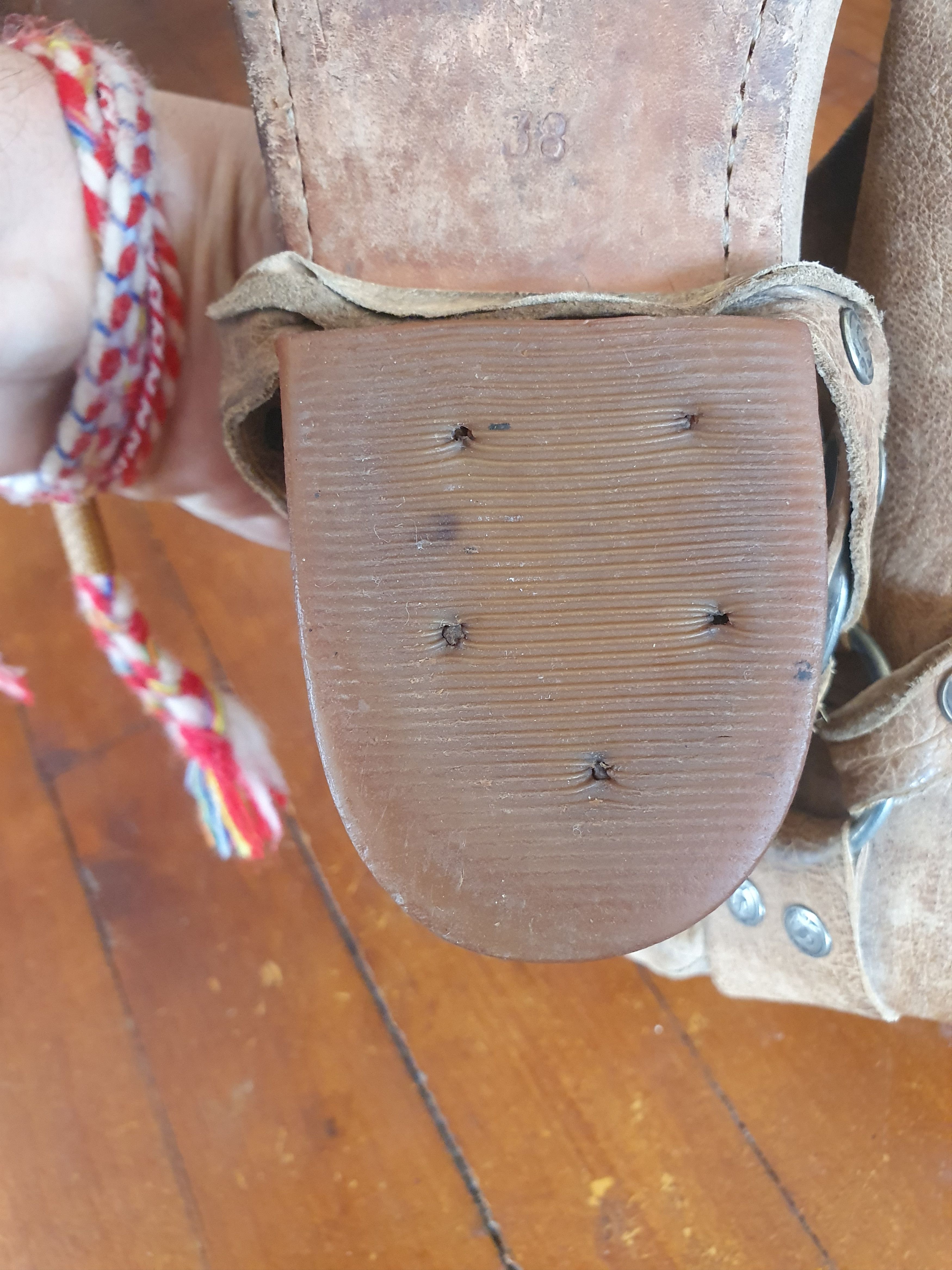 Sendra × Vintage Sendra Boots 8768 Square Ankle Leather Harness Biker Boots Size US 8 / IT 38 - 16 Thumbnail