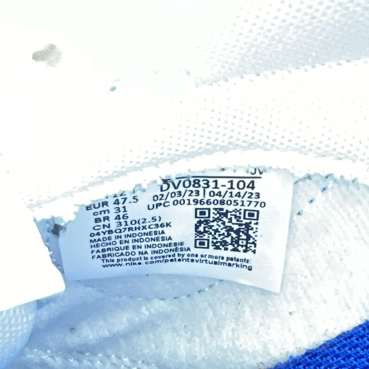 Nike Nike dunk low white hyper royal Size US 13 / EU 46 - 9 Thumbnail