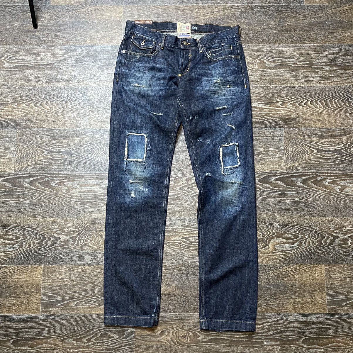 Dolce & Gabbana RARE rework vintage Dolce&Gabbana patchwork jeans Y2K 34S Size US 34 / EU 50 - 1 Thumbnail