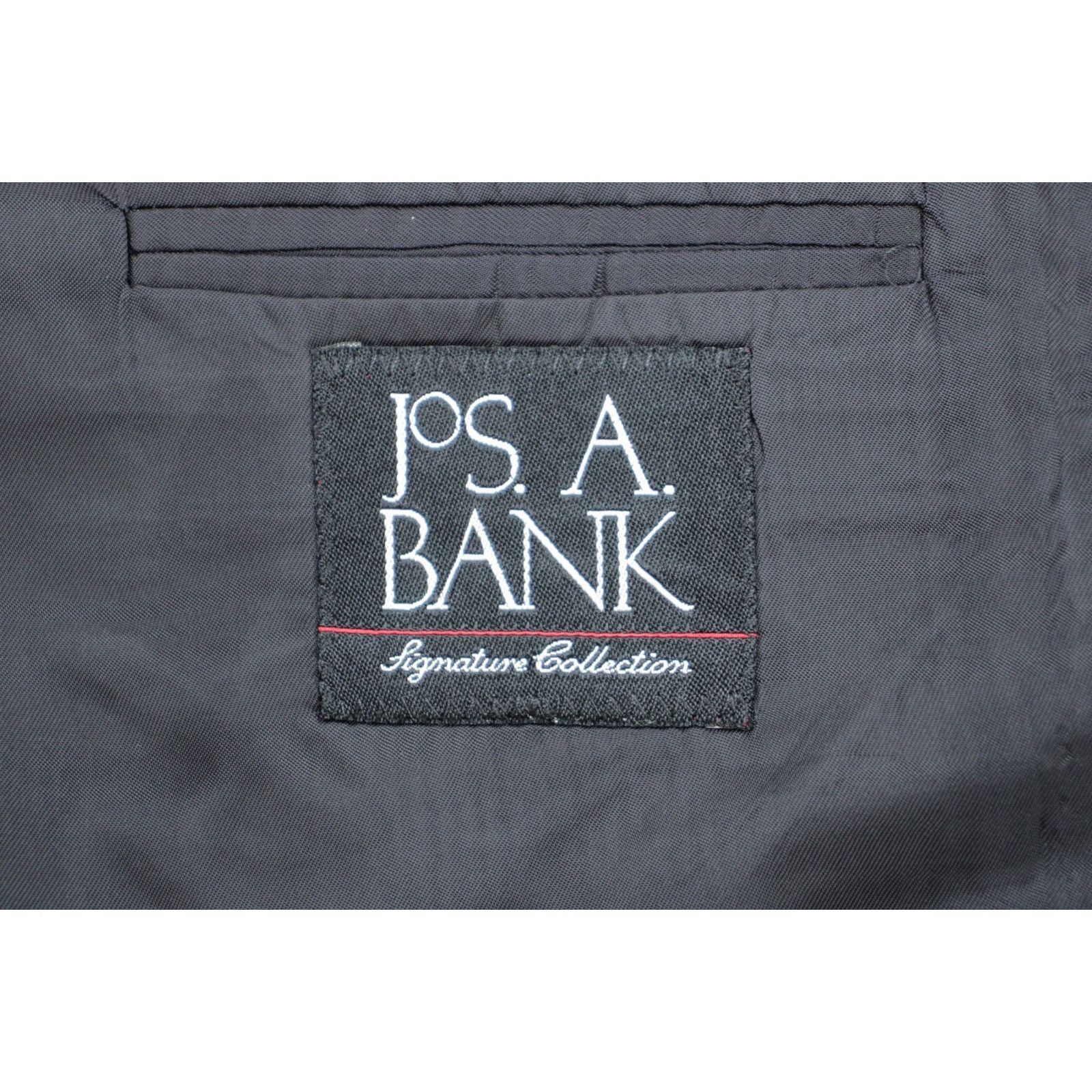 Jos. A. Bank Jos A Bank Suit Mens 48L Black Pinstripe 100% Wool Pants Size 48L - 6 Thumbnail
