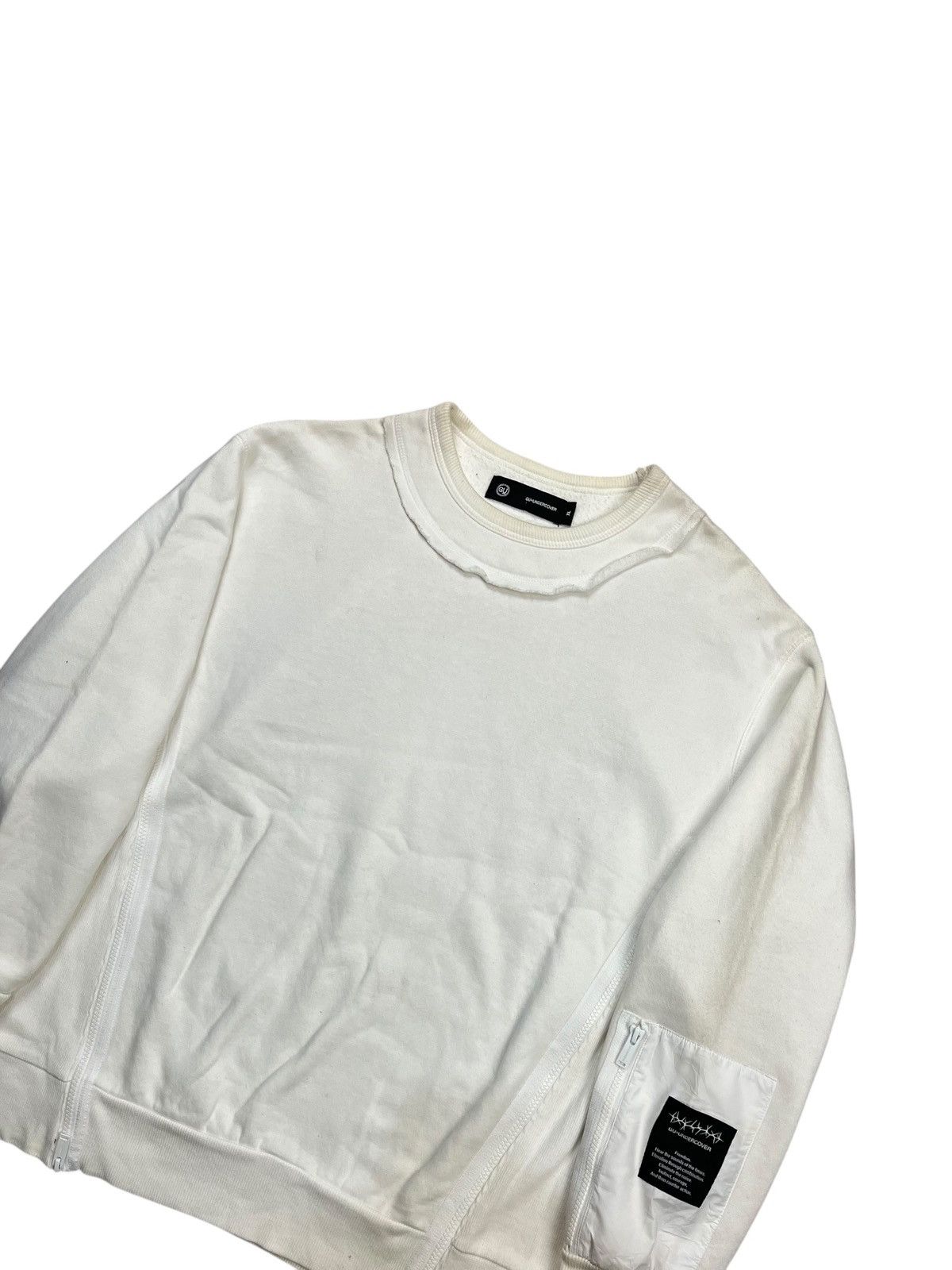 Japanese Brand Undercover - Ruffle Collar Multiziper Crewneck Size US L / EU 52-54 / 3 - 5 Thumbnail