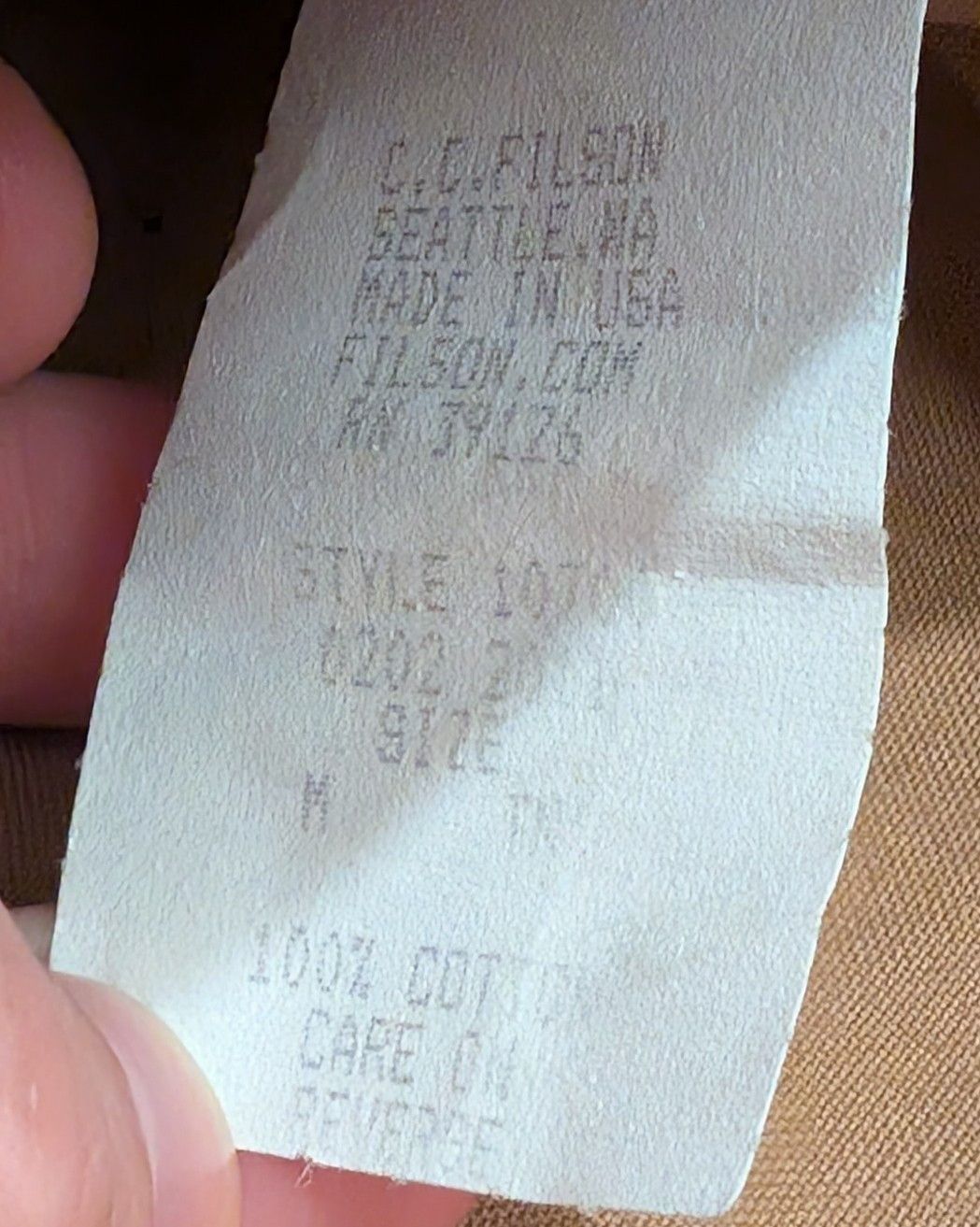 Filson × Sebago RARE Filson x Sebago Tin Cloth Waxed Jacket YKK Made in USA Size US M / EU 48-50 / 2 - 3 Thumbnail