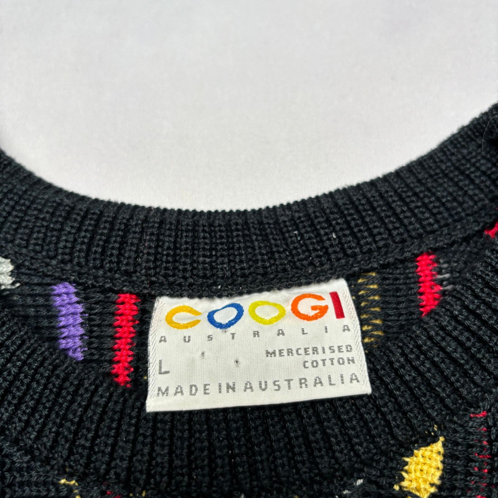 Coogi × Vintage Vintage Coogi Rainbow 3D Knit Sweater Men's Large Biggie 90s Size US L / EU 52-54 / 3 - 4 Thumbnail