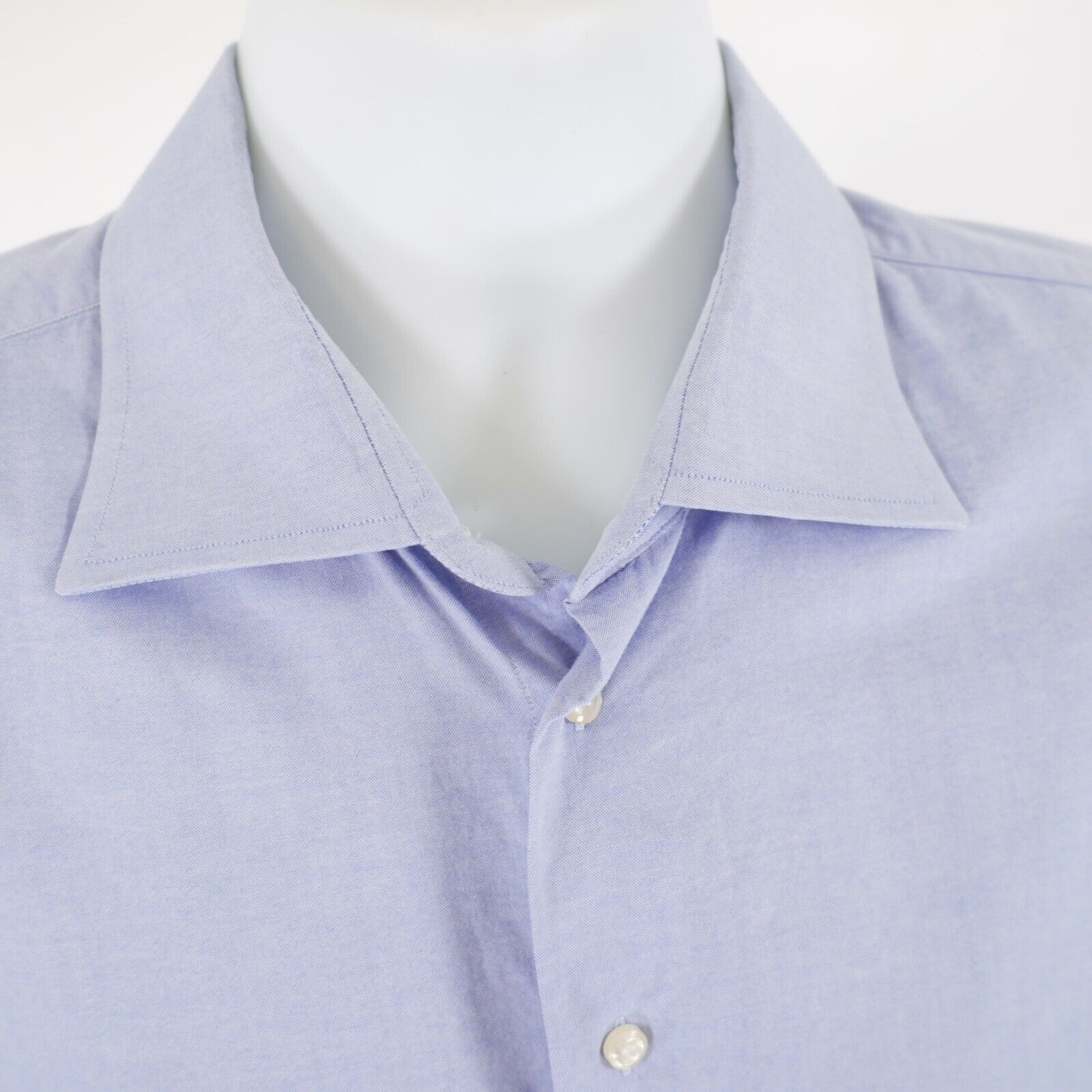Designer DAMAGED Camicissima Slim Blue 45-18 Collared Dress Shirt Size US XXL / EU 58 / 5 - 3 Thumbnail