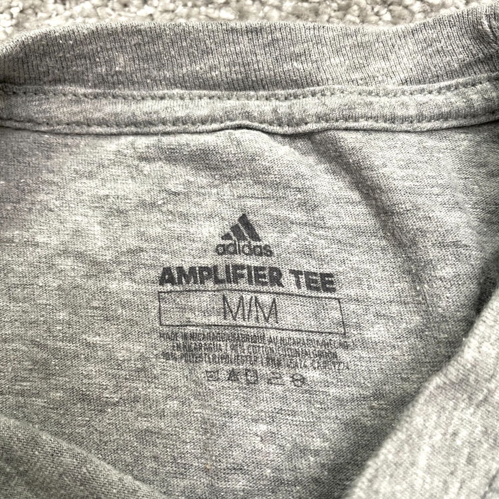 Adidas Adidas Amplifier Tee Graphic T-Shirt Womens Medium Gray Crew Neck Casual Top Size M / US 6-8 / IT 42-44 - 5 Thumbnail