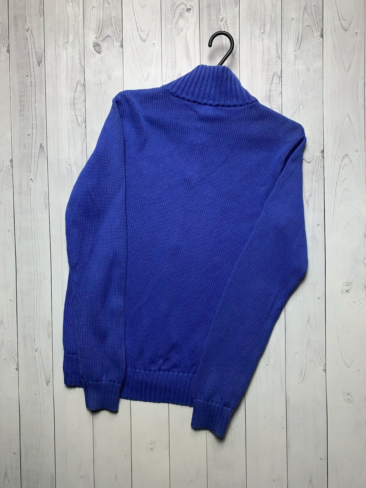 Polo Ralph Lauren × Vintage Vintage polo Ralph Lauren zip sweater blue size S Size US S / EU 44-46 / 1 - 6 Thumbnail