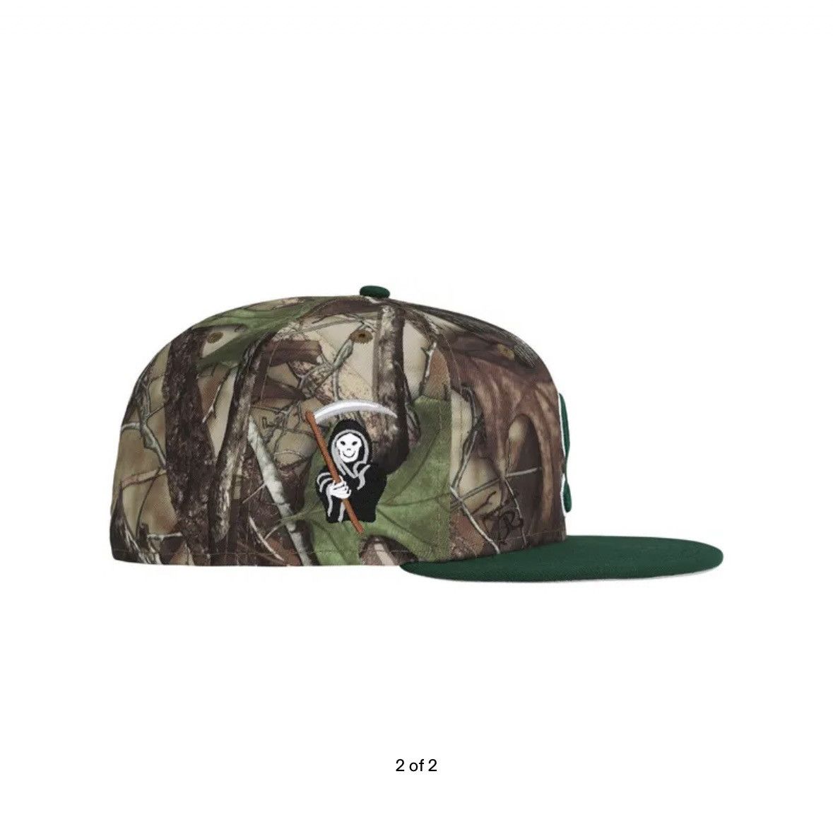 Supreme Supreme Reaper S Logo New Era 'Truetimber HTC Fall Camo' Size 36 - 2 Thumbnail