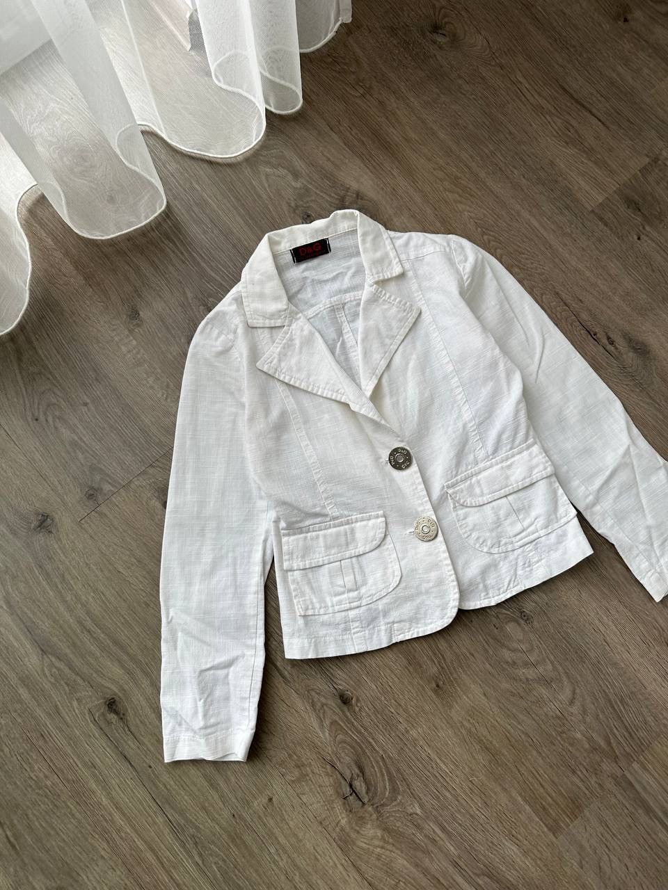 Dolce & Gabbana × Vintage Vintage Dolce&Gabbana White Blazer Jacket Size S / US 4 / IT 40 - 9 Thumbnail