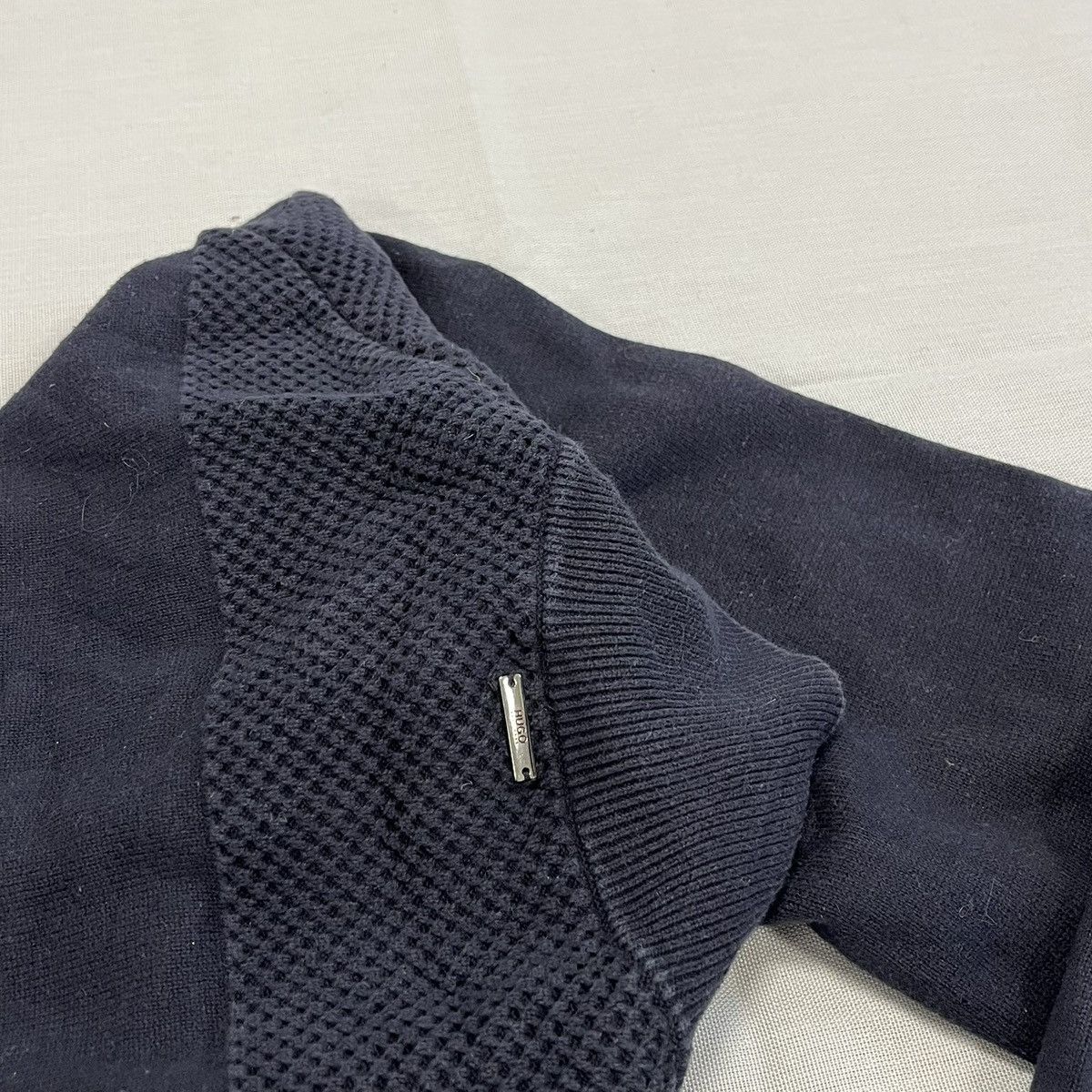 Hugo Boss Hugo Boss navy sweater jumper zip up Size US M / EU 48-50 / 2 - 11 Thumbnail