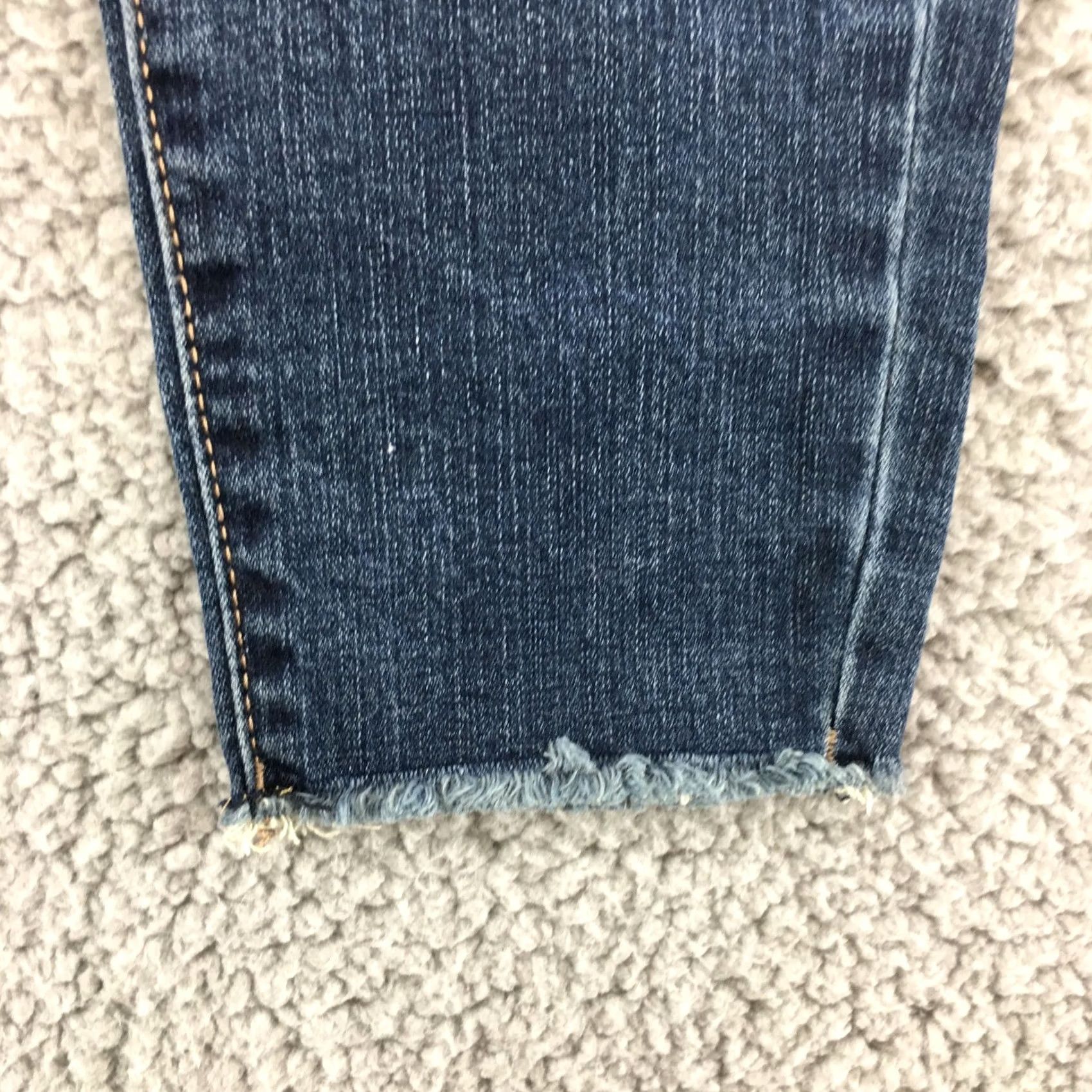 Vintage SO Womens Jeans 3 Blue Denim Dark Wash Ankle Jeggings Jeans Regular 3 Womens SO Ultimate High Rise Jeans Blue Denim Dark Wash Button Fly Size 26" / US 2 / IT 38 - 5 Thumbnail