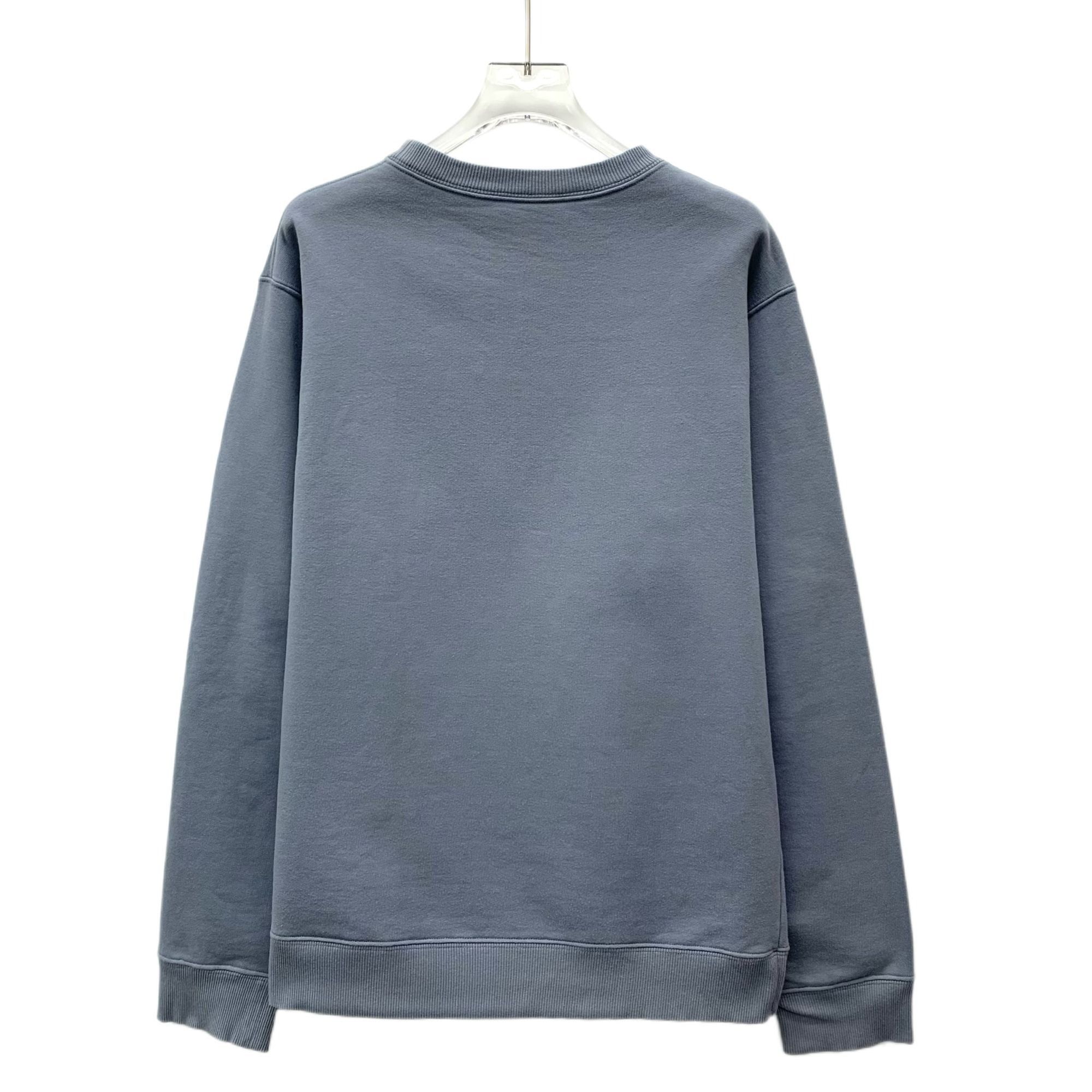 DIOR × DANIEL ARSHAM コラボスウェット DIOR X DANIEL ARSHAM Blue Cotton Sweatshirt With Eroded Logo