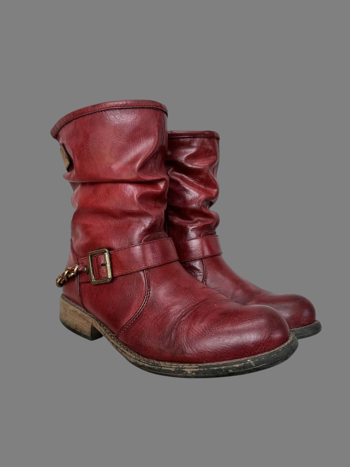 A.S.98 Guidi Style Vintage Leather Boots High AS98 Rick 424 Size US 9 / IT 39 - 2 Thumbnail